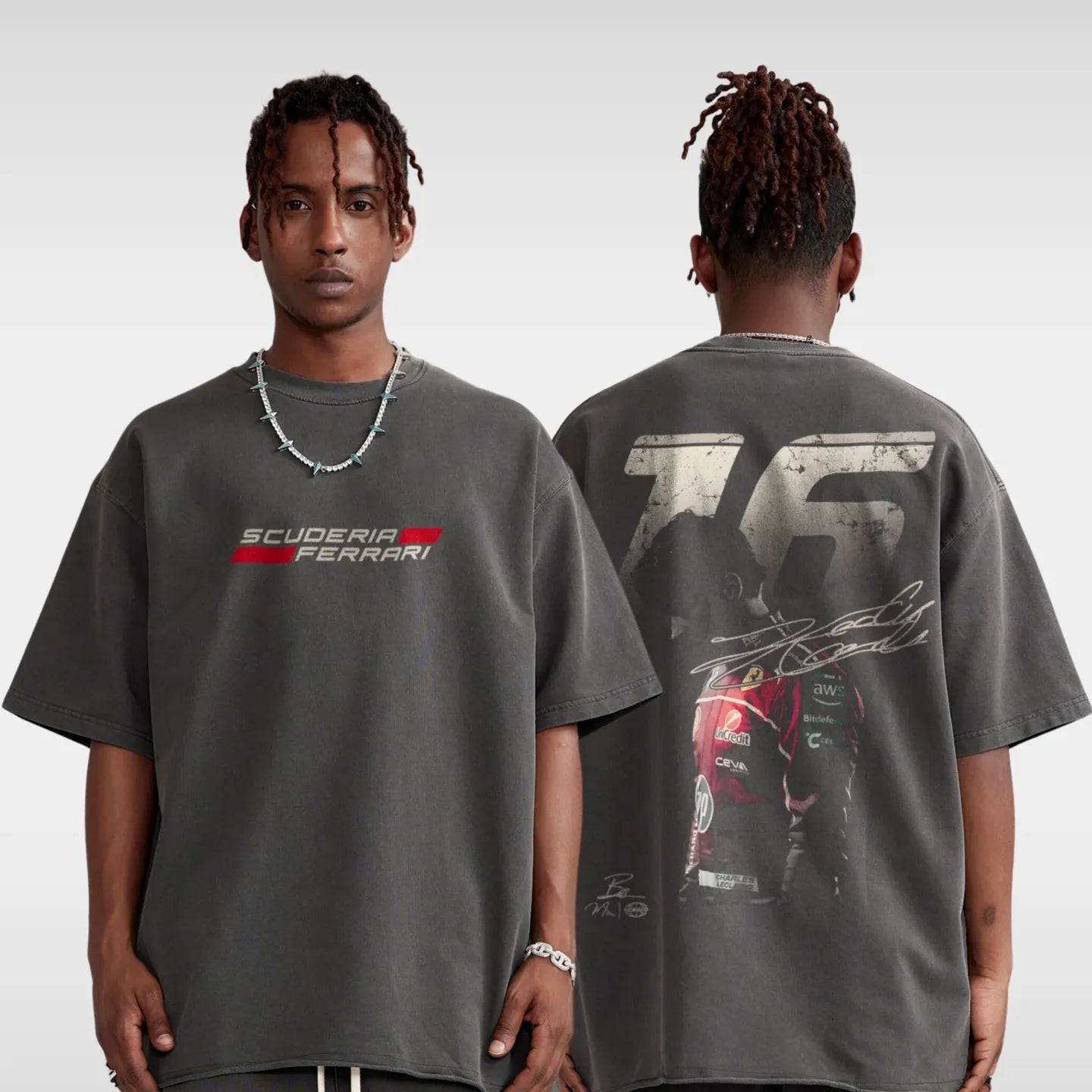 LECLERC FERRARI RACING TEE