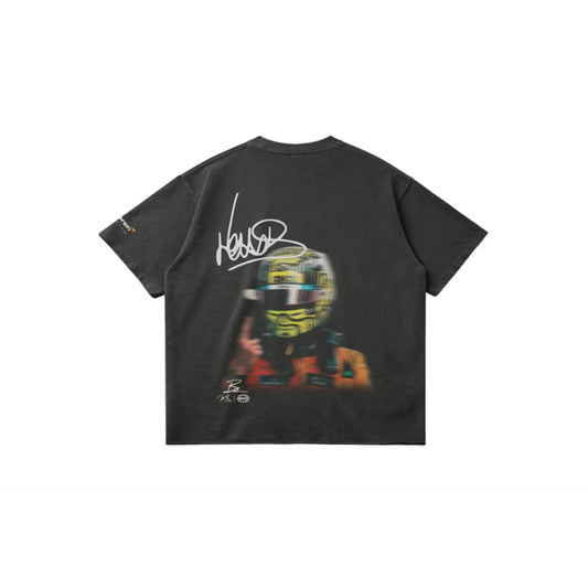 Norris Blur Tee - Faded Black