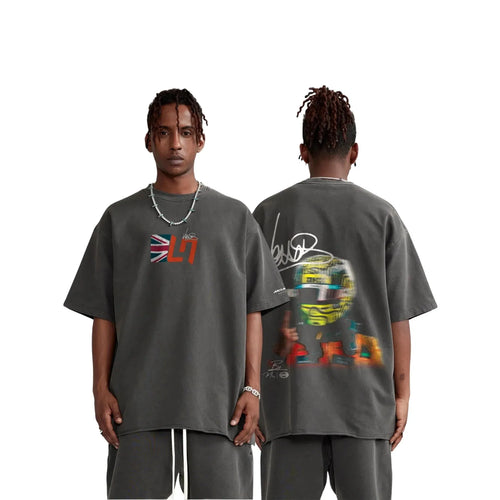 Norris Blur Tee - Faded Black