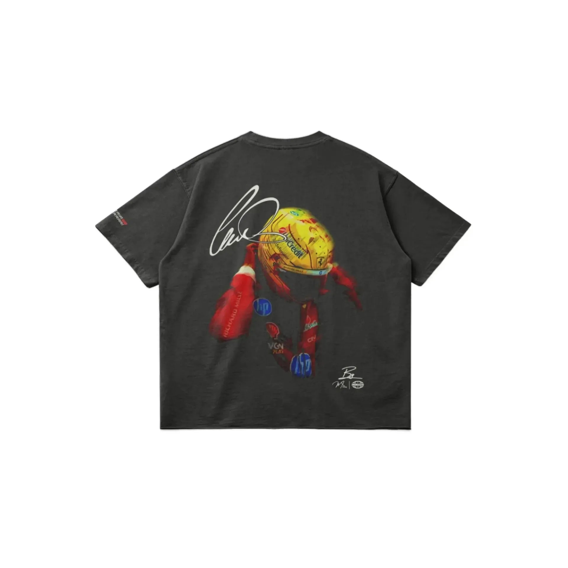 HAM RACING TEE – FADED BLACK