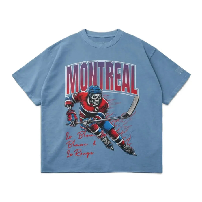 Montreal Hockey Tee - Medium Blue