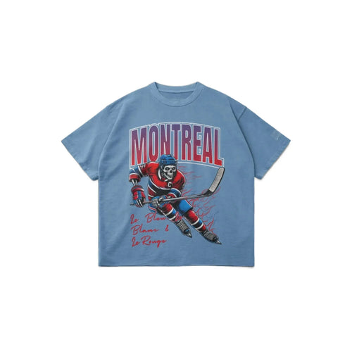 Montreal Hockey Tee - Medium Blue