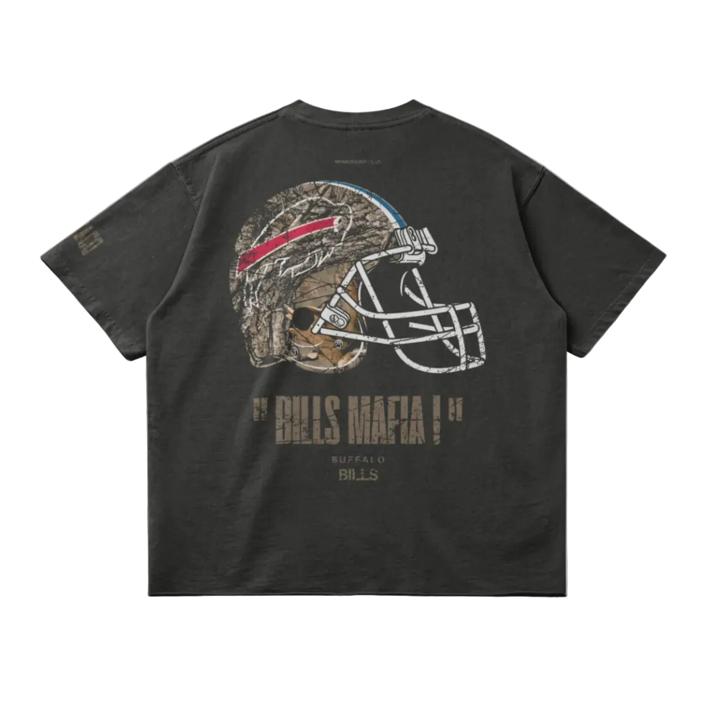 BILLS REALTREE FOOTBALL TEE (DARK GRAY)