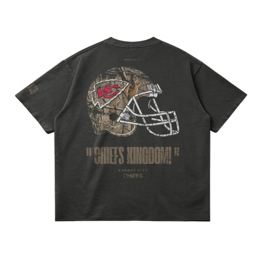 Cheifs Realtree Football Tee - Dark Grey