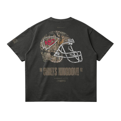 Cheifs Realtree Football Tee - Dark Grey