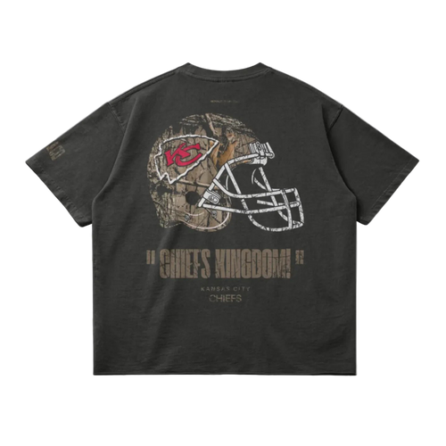 Cheifs Realtree Football Tee - Dark Grey
