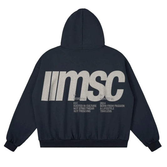 MSC LABEL HOODIE - ATHLEISURE - NAVY
