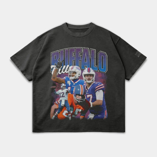 BUFFALO BILLS FOOTBALL TEE - DARK GRAY