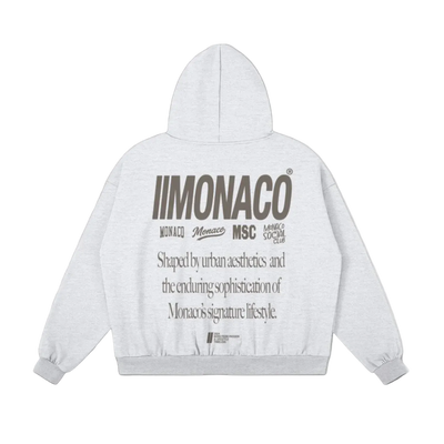 MONACO AESTHETIC HOODIE - ATHLEISURE FROZEN ASH