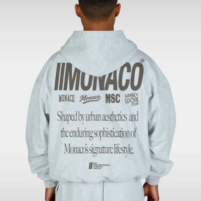 MONACO AESTHETIC HOODIE - ATHLEISURE FROZEN ASH