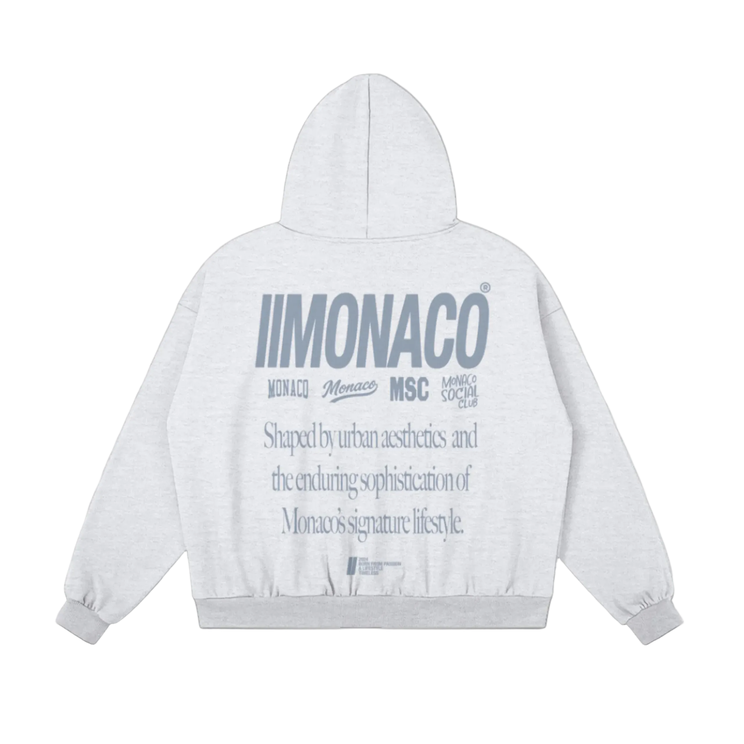 MONACO AESTHETIC HOODIE - ATHLEISURE GRAPHITE GRAY