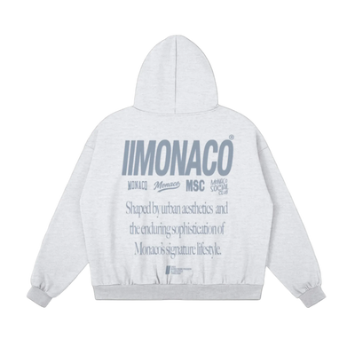 MONACO AESTHETIC HOODIE - ATHLEISURE GRAPHITE GRAY