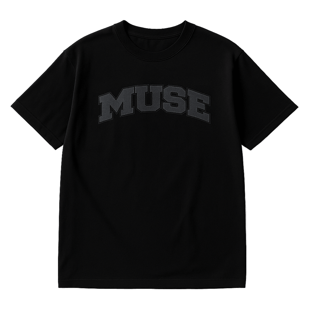 Muse Tee OG Patch black logo black
