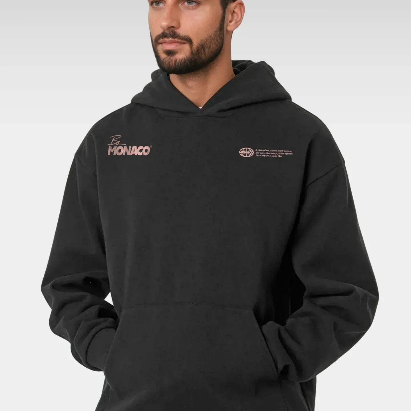 MONACO ICON HOODIE – GEN1 BLACK