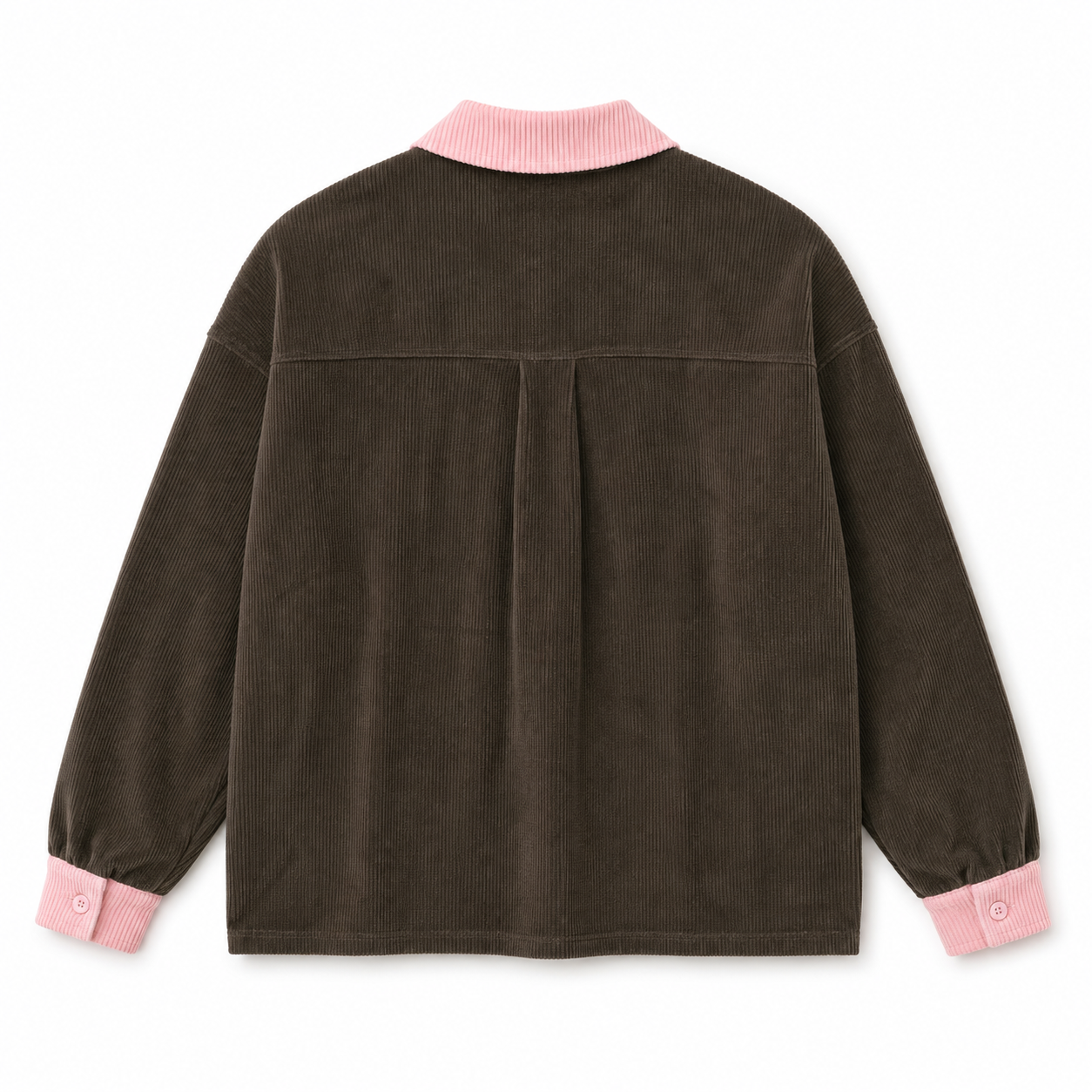 Daybreak Corduroy Polo - Cocoa/Pink