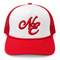 NE - Hat / Cap - White & Red