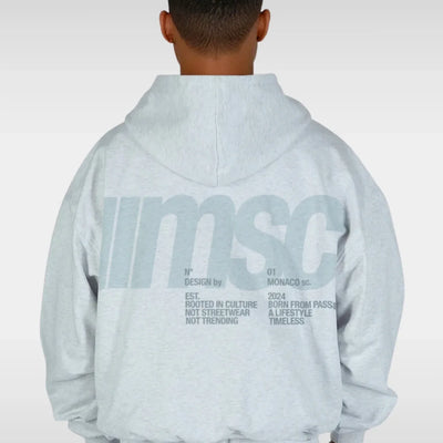 MSC LABEL HOODIE - ATHLEISURE MIST CHARCOAL
