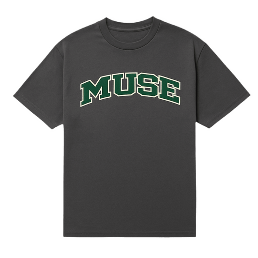 Muse Tee OG Patch grey logo green