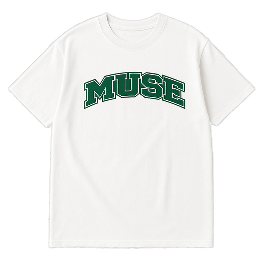Muse Tee OG Patch blanc logo green