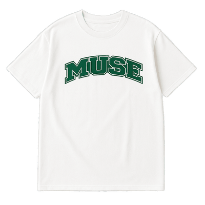 Muse Tee OG Patch blanc logo green
