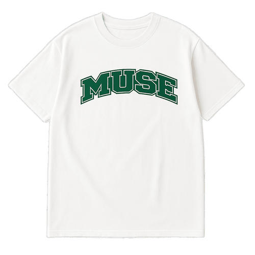 Muse Tee OG Patch blanc logo green