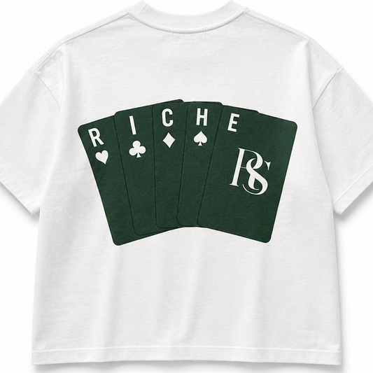 Tee - White Card / Green