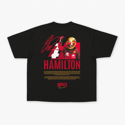 T-shirt de course Lewis Hamilton - Génération 2 Noir