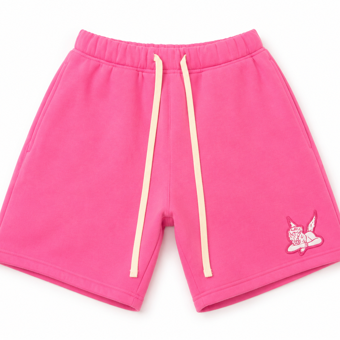 Pink Terry Shorts - Saint Angel Logo