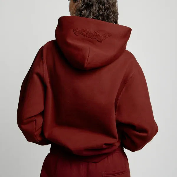 Heavyweight Chenille Hoodie - Wine