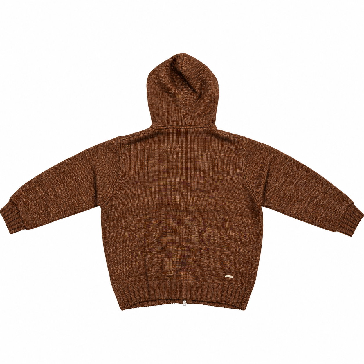 Knitted Zip Hoodie FW26 - Brown