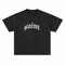 Black “Saint” White Glitter Tee