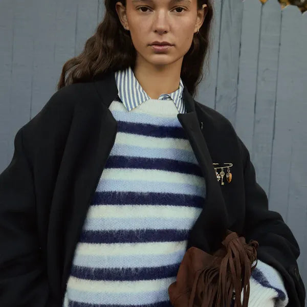 Knit sweater - Neige Stripe