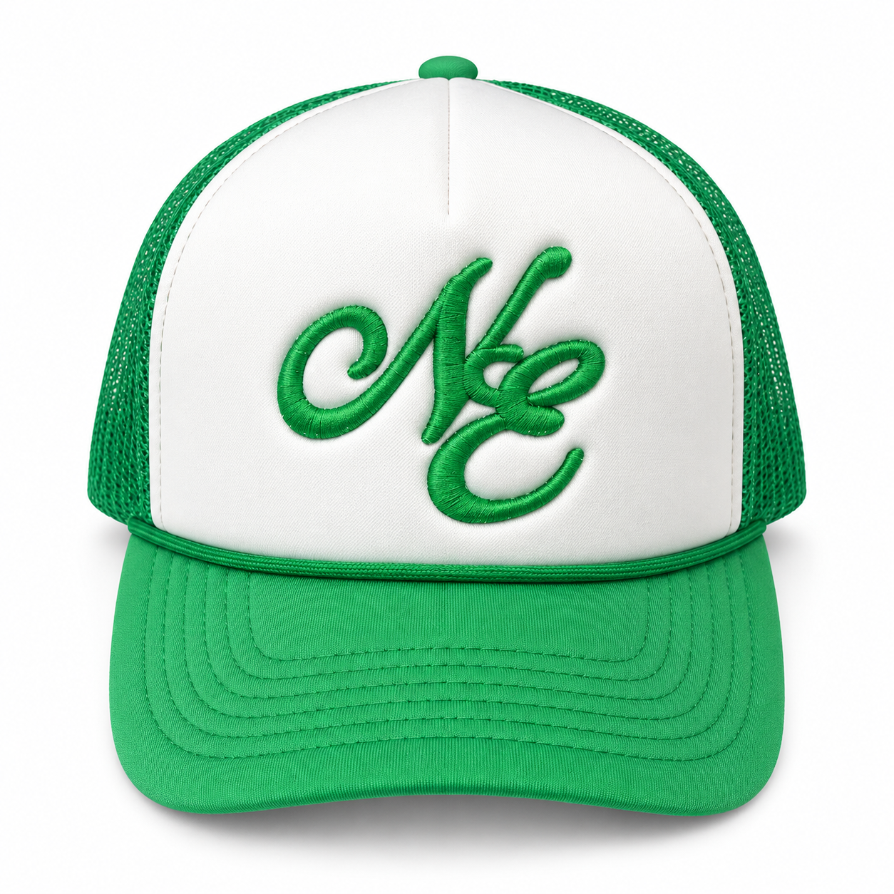 NE - Hat / Cap - White And Green