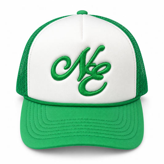 NE - Hat / Cap - White And Green