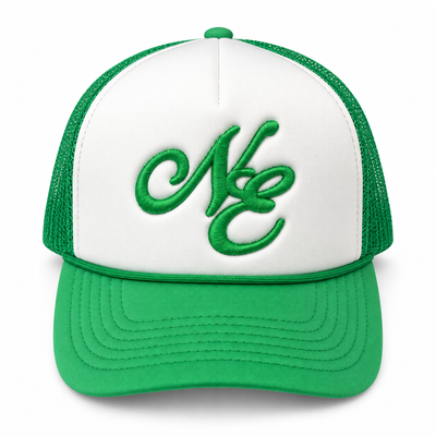 NE - Hat / Cap - White And Green