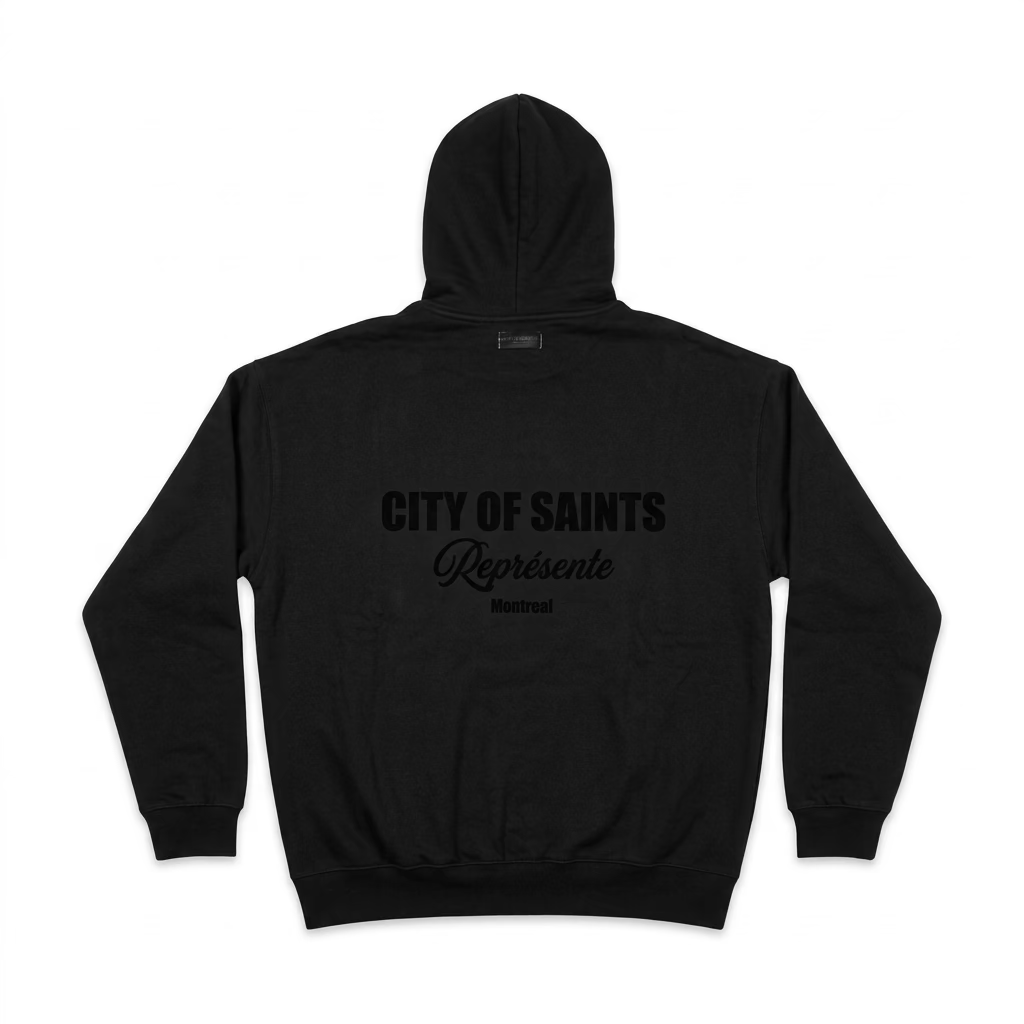 Saint - Black Represents Zip Up Hoodie