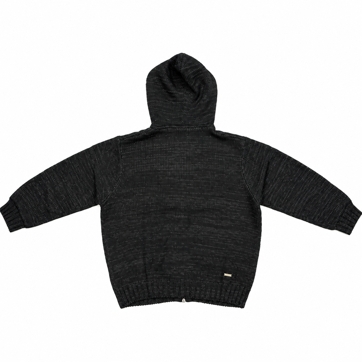 Knitted Zip Hoodie FW26 - Black