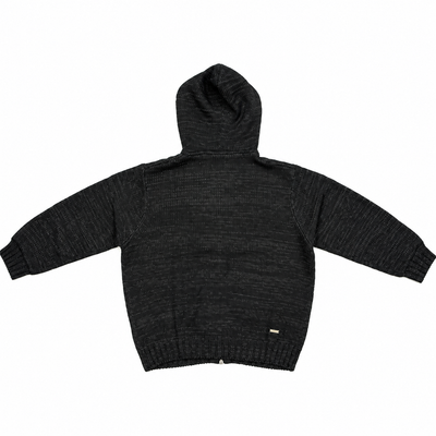 Knitted Zip Hoodie FW26 - Black