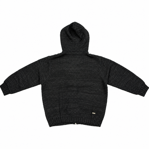 Knitted Zip Hoodie FW26 - Black
