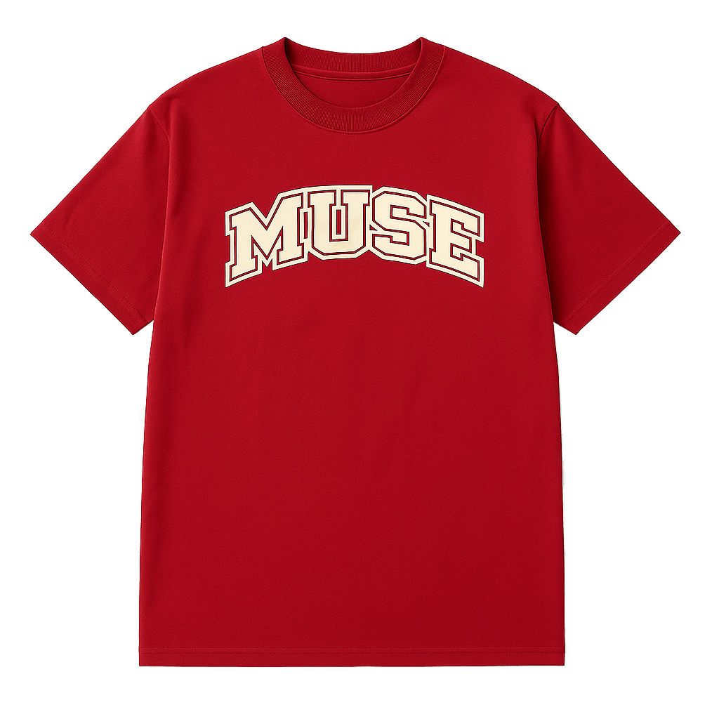 Muse Tee OG Patch rouge logo rouge cream
