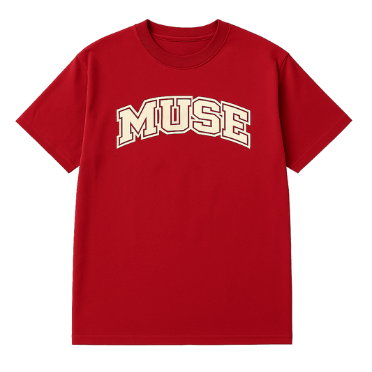 Muse Tee OG Patch rouge logo rouge cream