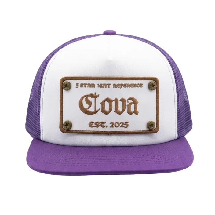 Cova Hats Purple Cova Trucker
