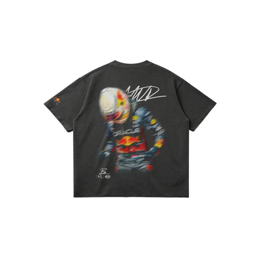 VERSTAPPEN BLUR RACING TEE – DARK GREY