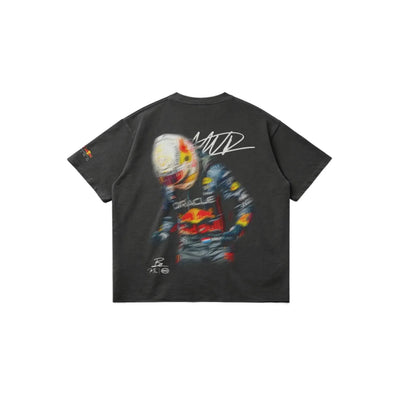 VERSTAPPEN BLUR RACING TEE – DARK GREY