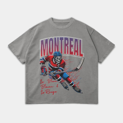 Montreal Hockey Tee - Light Grey