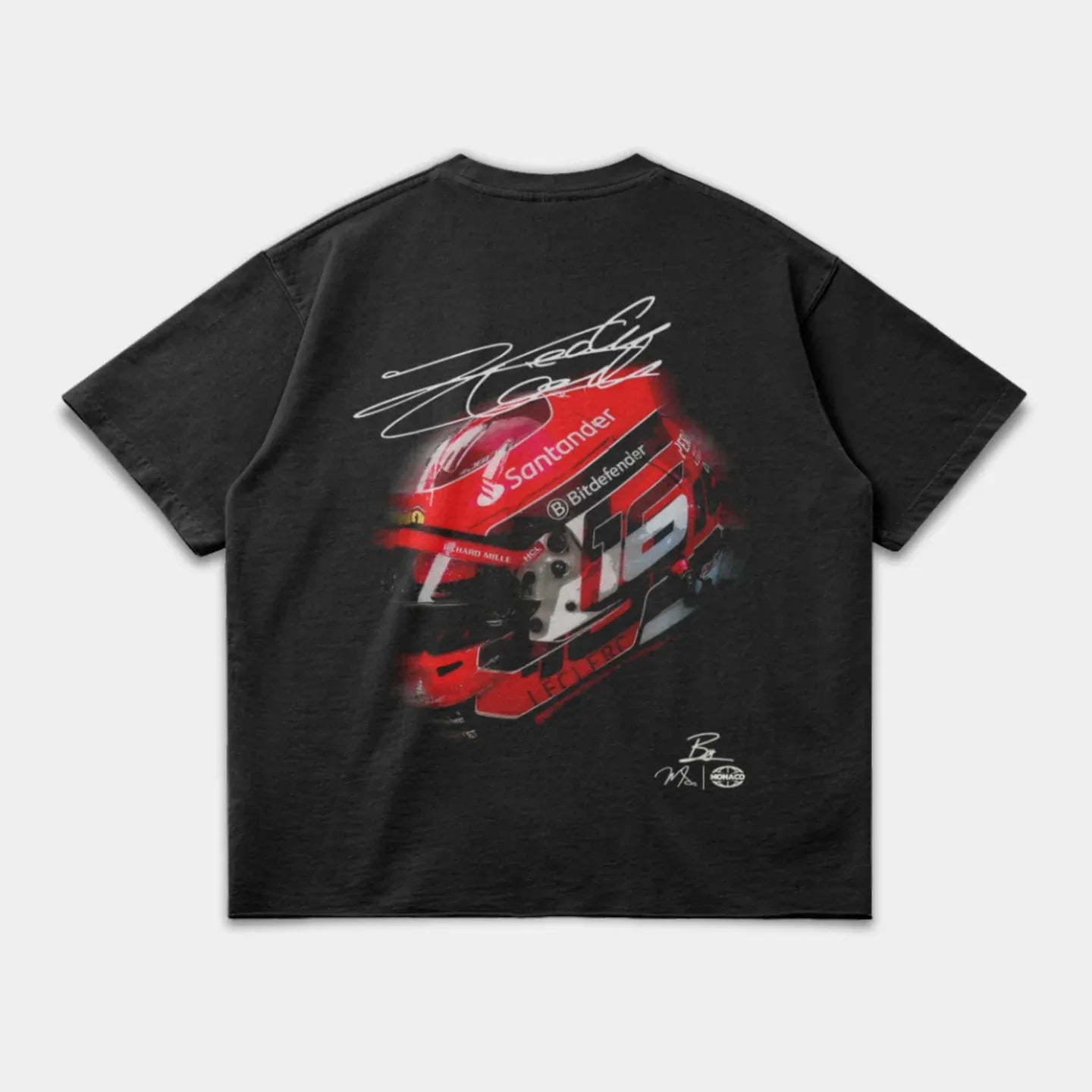 SCHUMACHER HELMET TEE - FADED BLACK