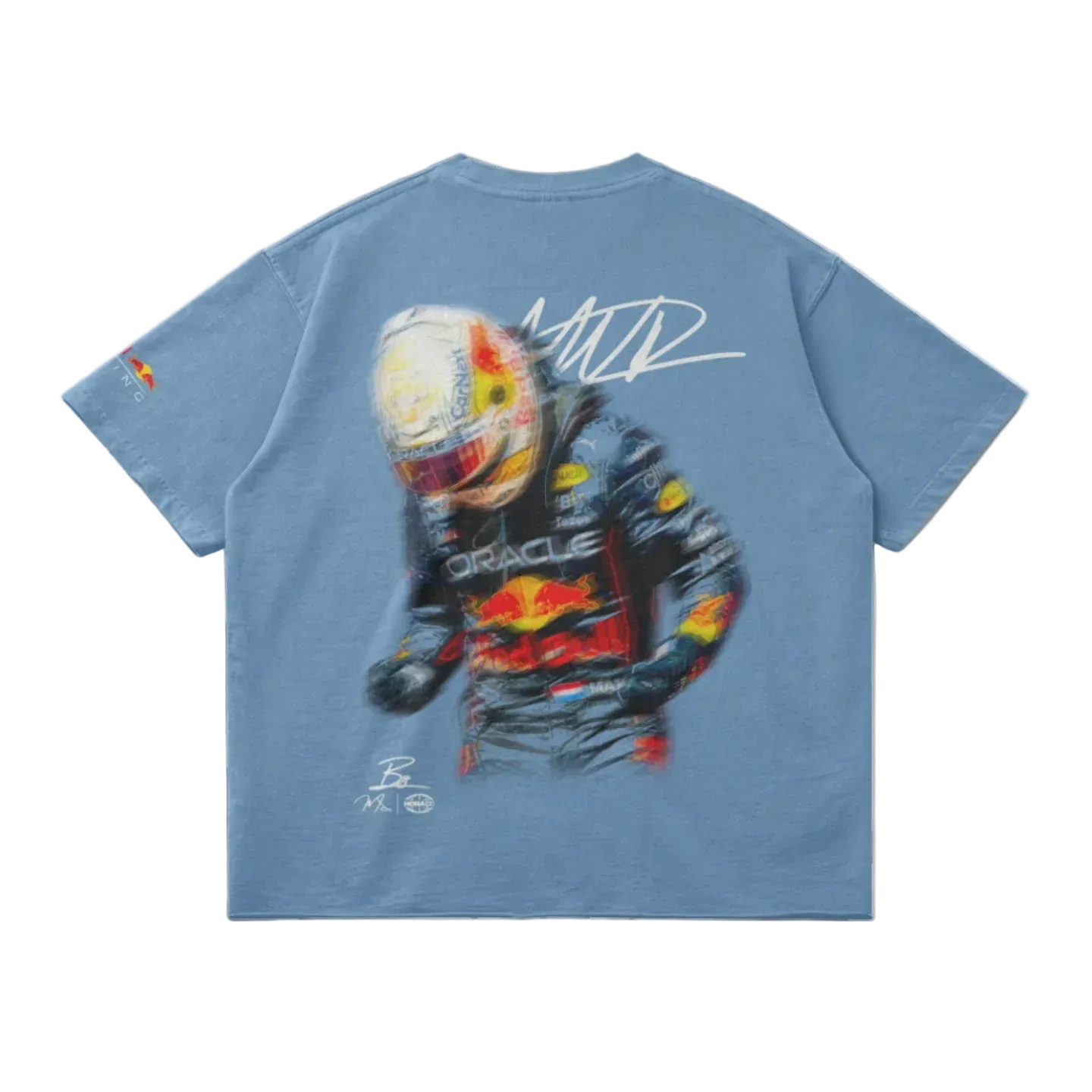 T-SHIRT DE COURSE VERSTAPPEN BLUR – GRIS FONCÉ