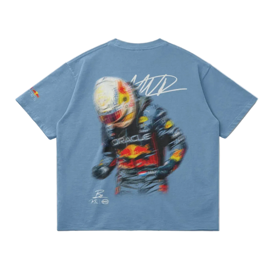VERSTAPPEN BLUR RACING TEE – MEDIUM BLUE