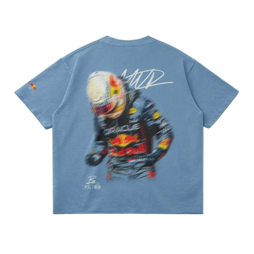 VERSTAPPEN BLUR RACING TEE – MEDIUM BLUE