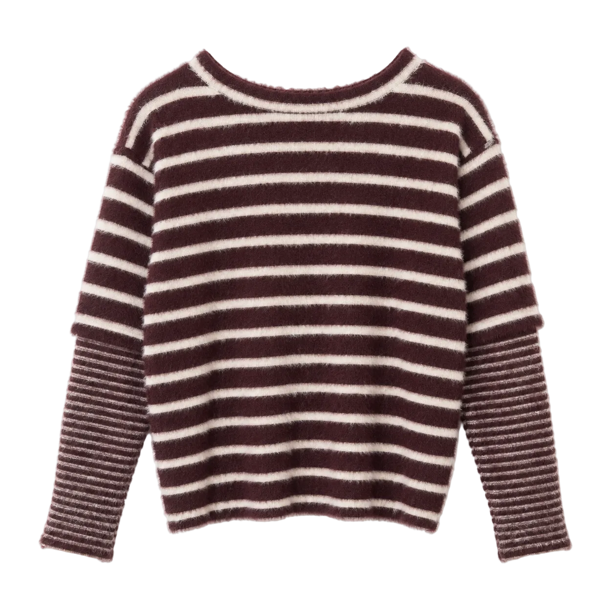 After Practice Longsleeve - Winter Fig Stripes
